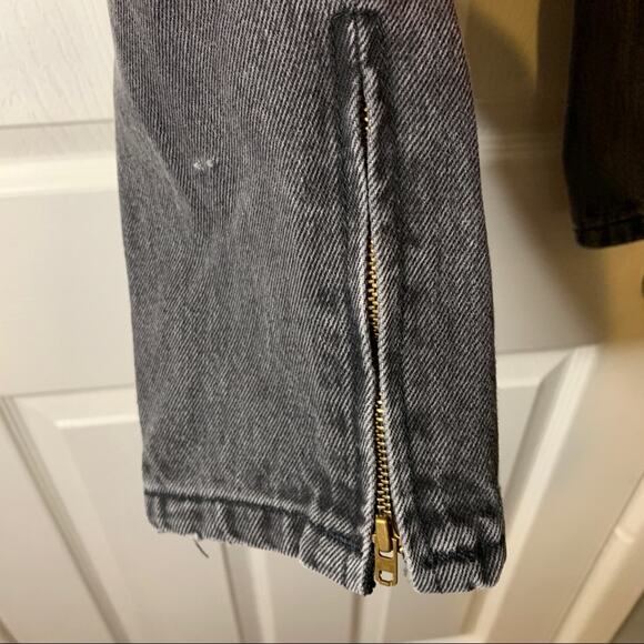 Vintage Guess by Georges Marciano Jeans Gray Zip Ankle 26 - Picture 4 of 11
